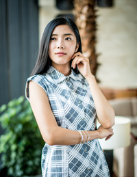 女式格子襯衫